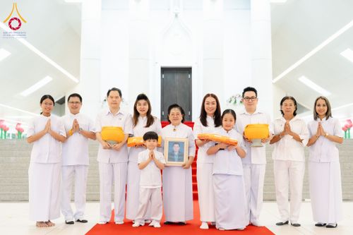 ภาพ No.286518:วันเสาร์ที่ 12 กรกฏาคม พ.ศ.2568 พิธีบรรพชาอุปสมบท  โครงการบรรพชาอุปสมบทหมู่ ธรรมทายาทนานาชาติ(ภาคภาษาจีน), โครงการบรรพชาสามเณร โรงเรียนนานาชาติ รุ่นที 14