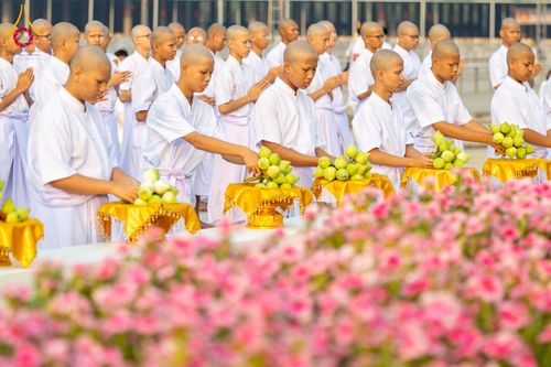 ภาพ No.319410:วันเสาร์ที่ 4 เมษายน พ.ศ.2569 พิธีขอขมา มอบผ้าไตร และถวายบาตรแด่นาคธรรมทายาท ในโครงการบรรพชาสามเณรฟื้นฟูพระพุทธศาสนาทั่วไทย โครงการหน่อแก้วเปรียญธรรม รุ่นที่ 14 โครงการสามเณรยุวธรรมทายาท รุ่นที่ 34 โครงการสามเณรมัชฌิมธรรมทายาท รุ่นที่ 30 ณ สภาธรรมกายสากล