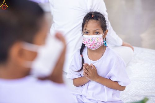 ภาพ No.78703:พิธีปลงผมนาคธรรมทายาท โครงการอบรมยุวธรรมทายาท มัชฌิมธรรมทายาท และธรรมทายาทรุ่นอุดมศึกษา ณ สภาธรรมกายสากล วัดพระธรรมกาย วันเสาร์ที่ 1 เมษายน พ.ศ. 2566