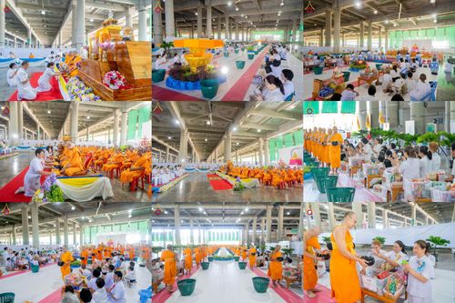 ภาพ No.336493:วันอาทิตย์ที่ 21 มิถุนายน 2569  พิธีตักบาตรพระใหม่ โครงการอุปสมบทหมู่ รุ่นผู้บริหาร  ณ วิหารคด วัดพระธรรมกาย