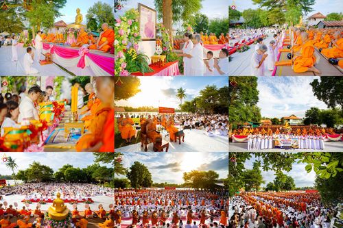 วันอาทิตย์ที่ 30 สิงหาคม พ.ศ. 2569 มหาสังฆทาน ปีที่ 22  ตักบาตรพระ 1,000 รูป  น้อมบูชาธรรมหลวงพ่อธัมมชโยเนื่องในวันธรรมชัย  ณ ศูนย์อบรมเยาวชนผาสุกวนิช จ.ราชบุรี