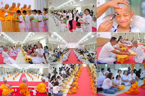 ภาพ No.319850:วันเสาร์ที่ 4 เมษายน พ.ศ.2569 พิธีตัดปอยผมและปลงผม พิธีขอขมาผู้ปกครองและมอบผ้าไตร พิธีบรรพชาและถวายบาตร ณ ศูนย์ปฏิบัติธรรมและศูนย์อบรมเยาวชนเพชรบุรี  ต.ท่าแลง อ.ท่ายาง จ.เพชรบุรี