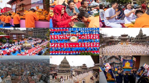 ภาพ No.77569:พิธีตัดปอยผมและปลงผมนาคธรรมทายาท ในโครงการบรรพชาสามเณรหมู่ ประเทศเนปาล วันที่ 11 มีนาคม พ.ศ.2566