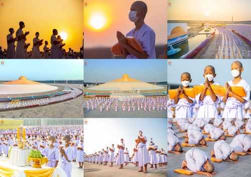 ภาพ No.79687:พิธีเวียนประทักษิณ ณ พระมหาธรรมกายเจดีย์ และพิธีวันทาเจดีย์ ในโครงการบรรพชาสามเณรฟื้นฟูพระพุทธศาสนาทั่วไทย วันเสาร์ที่ 8 เมษายน พ.ศ.2566