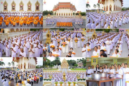 ภาพ No.278499:วันอาทิตย์ที่ 14 ธันวาคม พ.ศ.2568  พิธีเวียนประทักษิณ พิธีวันทาสีมาพระประธาน โครงการบวชบูชาธรรมมหาปูชนียาจารย์ ของศูนย์ปฏิบัติธรรมบุรีรัมย์ ณ วัดกลาง พระอารามหลวง จังหวัดบุรีรัมย์