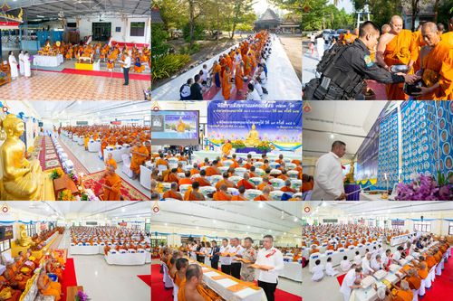 ภาพ No.311016:วันพฤหัสบดีที่ 26 กุมภาพันธ์ พ.ศ. 2569 พิธีถวายสังฆทานแด่คณะสงฆ์ 323 วัด ปีที่ 22 ครั้งที่ 182 พิธีมอบกองทุนหนุนแรงใจช่วยครูใต้ ปีที่ 19 ครั้งที่ 145 และพิธีทำบุญอุทิศส่วนกุศลให้ผู้วายชนม์