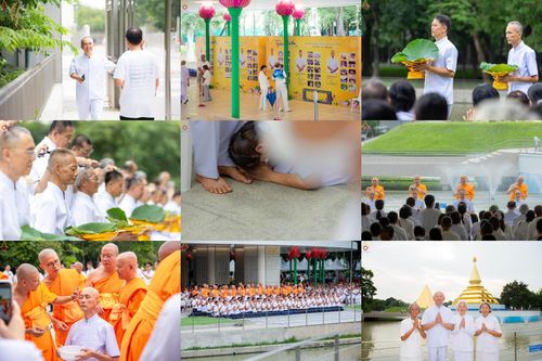 ภาพ No.330473:วันที่ 30 พฤษภาคม พ.ศ.2569 พิธีตัดปอยผมและปลงผม อุบาสกอุปสมบทอุทิศชีวิต 11 ท่าน (ภาพชุดที่ 2) ณ โบสถ์พระไตรปิฎก วัดพระธรรมกาย จังหวัดปทุมธานี
