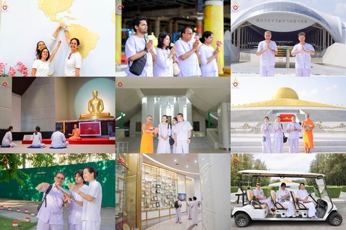 ภาพ No.340359:วันที่  12 - 22 กรกฎาคม พ.ศ.2569 ชาวต่างชาติจากประเทศกัวเตมาลา รัสเซีย เซอร์เบีย เยอรมัน อเมริกา สเปน สิงคโปร์ และศรีลังกา  เยี่ยมชมวัด เรียนรู้วิธีการนั่งสมาธิ และกราบสักการะพระมหาธรรมกายเจดีย์ ณ วัดพระธรรมกาย