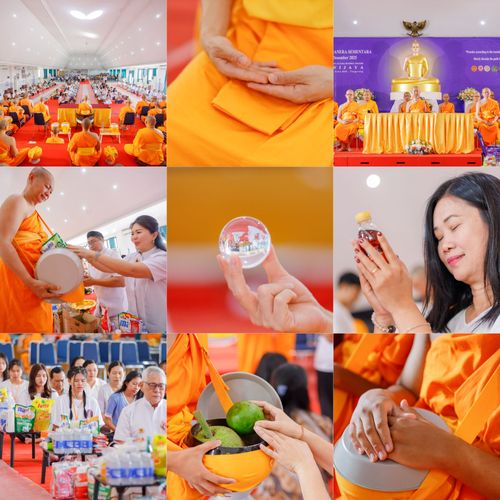 ภาพ No.283504:วันอาทิตย์ที่ 21 ธันวาคม  2568 พิธีบิณฑบาตฉลองสามเณรใหม่ ประเทศอินโดนีเซีย