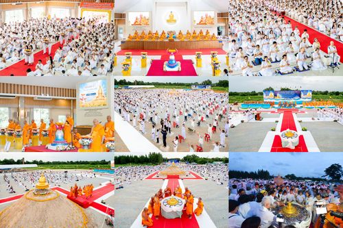 ภาพ No.346509:วันอาทิตย์ที่ 30 สิงหาคม พ.ศ.2569 พิธีทอดผ้าป่า สวดธรรมจักรกัปปวัตนสูตรกลั่นแผ่นดินโปรยรัตนชาติ  สถาปนาองค์พระเจดีย์เพื่อสร้างสันติภาพโลก  ณ ศูนย์ปฏิบัติธรรมพนมสารคาม (เพชรตะวัน) จังหวัดฉะเชิงเทรา