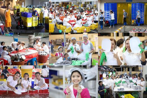 วันที่ 25 -27 เมษาบน พ.ศ.2569 การทำความสะอาดภาชนะ ที่ใช้ในงานถวายมหาสังฆทาน 40,000 กว่าวัดทั่วประเทศ ณ โรงครัว 71 ปีฯ วัดพระธรรมกาย