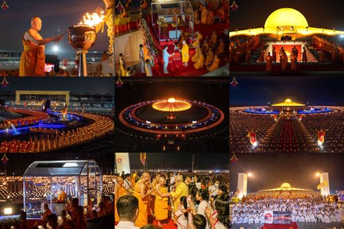 ภาพ No.312233:วันอังคารที่ 3 มีนาคม พ.ศ.2569 พิธีเวียนประทักษิณและจุดมาฆประทีป (ภาพชุดที่ 2) ณ ลานธรรมพระมหาธรรมกายเจดีย์ วัดพระธรรมกาย