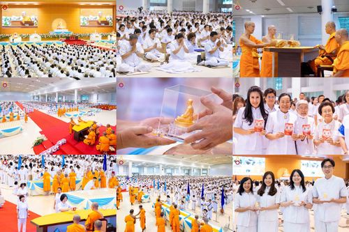 ภาพ No.337945:วันอาทิตย์ต้นเดือน 5 กรกฎาคม พ.ศ.2569 สัมมนาพิเศษ พิธีมอบพระของขวัญ ณ ห้องแก้วสารพัด1 วัดพระธรรมกาย