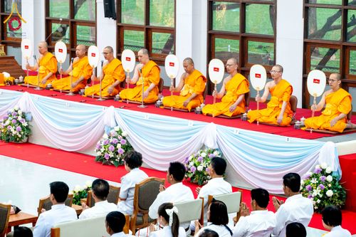 ภาพ No.315355:วันอังคารที่ 24 มีนาคม พ.ศ. 2569 พิธีบำเพ็ญกุศล คุณพ่อณรงค์ จินตมากุล  สิริอายุ 99 ปี 11 เดือน โยมบิดา พระครูปลัดรัตนวีรวัฒน์ (รังสฤษดิ์ อิทฺธิจินตโก) ที่ปรึกษาเจ้าคณะจังหวัดปทุมธานี เจ้าอาวาสวัดพระธรรมกาย  ณ ห้องปลูกศรัทธา 2 วัดพระธรรมกาย ปทุมธานี