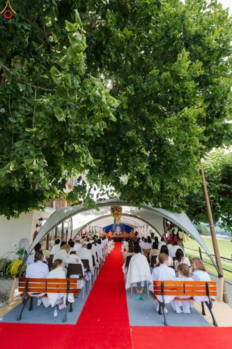 ภาพ No.286192:วันที่ 13 กรกฎาคม พ.ศ. 2568  พิธีทอดผ้าป่าฉลอง 13 ปี  วัดพระธรรมกายสวิตเซอร์แลนด์