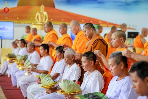 ภาพ No.340069:วันอาทิตย์ ที่ 19 กรกฎาคม 2569 พิธีตัดปอยผมนาคธรรมทายาทโครงการอุปสมบทรุ่นเข้าพรรษาประจำปี2569  ณ ธุดงคสถานพิษณุโลก อ.วังทอง จ.พิษณุโลก