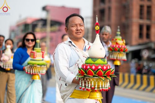 ภาพ No.317056:วันเสาร์ที่ 28 มีนาคม พ.ศ.2569 ธรรมยาตราจาริก ณ ซุ้มประตูลุมพินีเกต(Lumbini Gate) ประเทศเนปาล