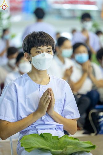 ภาพ No.78708:พิธีปลงผมนาคธรรมทายาท โครงการอบรมยุวธรรมทายาท มัชฌิมธรรมทายาท และธรรมทายาทรุ่นอุดมศึกษา ณ สภาธรรมกายสากล วัดพระธรรมกาย วันเสาร์ที่ 1 เมษายน พ.ศ. 2566