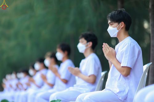 ภาพ No.82544:พิธีตัดปอยผมและปลงผมนาคธรรมทายาท ในโครงการอุปสมบทหมู่ธรรมทายาทพุทธศาสตร์สากล รุ่นที่ 7 (ภาคฤดูฝน) วันอาทิตย์ที่ 11 มิถุนายน พ.ศ. 2566 ณ  วัดพระธรรมกาย