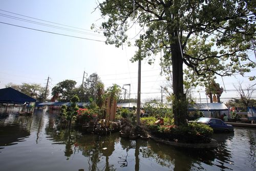 ภาพ No.4074:มูลนิธิธรรมกายช่วยภัยน้ำท่วม ปี พ.ศ.2554 ที่วัดเขียนเขต