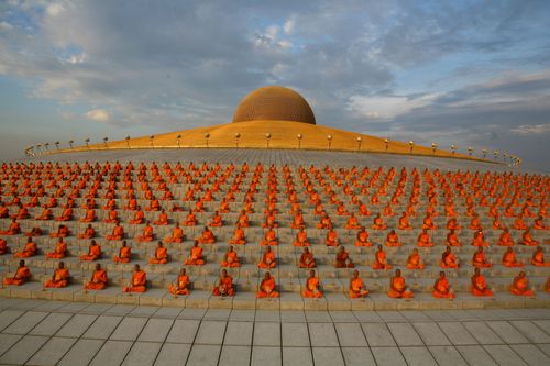 ภาพ No.1084:จุดโคมมาฆประทีป