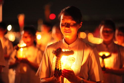 ภาพ No.1083:จุดโคมมาฆประทีป