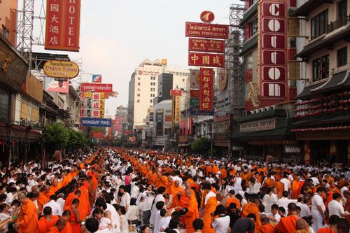 ภาพ No.2215:ตักบาตร เยาวราช