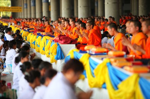 ภาพ No.710:พิธีถวายไทยธรรม