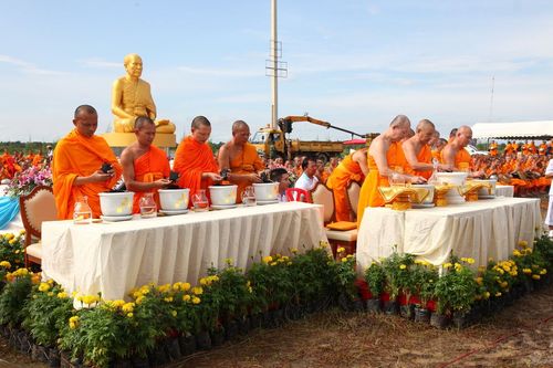 ภาพ No.4577:พิธีปลูกต้นกล้าดอกดาวรวยบรมจักรพรรดิ์ 10 ตุลาคม