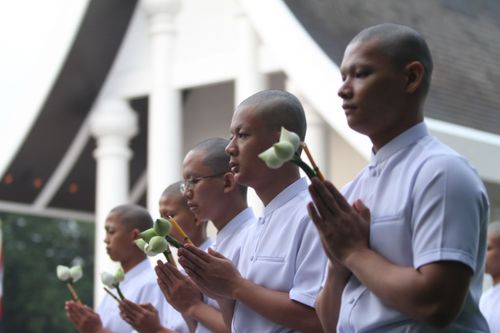 พิธีบรรพชาธรรมทายาทภาคฤดูฝนรุ่นที่ 1 และยุวชนรอบวัดรุ่นที่ 4
