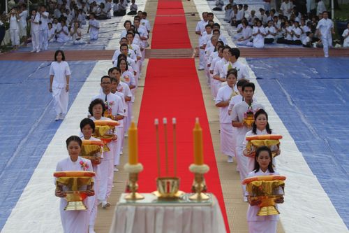 ภาพ No.4611:พิธีบรรพชาธรรมทายาทภาคฤดูฝนรุ่นที่ 1 และยุวชนรอบวัดรุ่นที่ 4