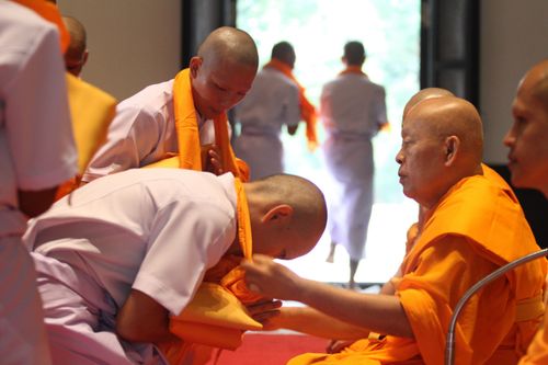 ภาพ No.4630:พิธีบรรพชาธรรมทายาทภาคฤดูฝนรุ่นที่ 1 และยุวชนรอบวัดรุ่นที่ 4