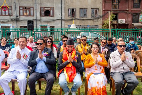 ภาพ No.313443:วันพฤหัสบดีที่ 12 มีนาคม พ.ศ. 2569 พิธีมอบบาตรและผ้าไตรในโครงการบรรพชาสามเณร 500 รูป  ณ นาคบาฮาล (Nagbahal) ประเทศเนปาล