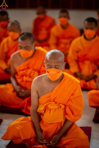 ภาพ No.80005:สามเณรฟังธรรม ปฎิบัติธรรม ในโครงการบรรพชาสามเณรหมู่ ประเทศเนปาล วันที่ 20 มีนาคม พ.ศ.2566