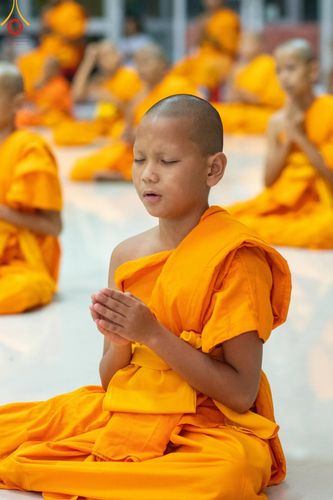 ภาพ No.62008:สามเณรจากศูนย์อบรมเยาวชนสุรินทร์ ออกบิณฑบาต รอบอำเภอเมือง จ.สุรินทร์ ในโครงการบรรพชาสามเณร ฟื้นฟูพระพุทธศาสนาทั่วไทย วันที่ 9 เมษายน พ.ศ. 2567