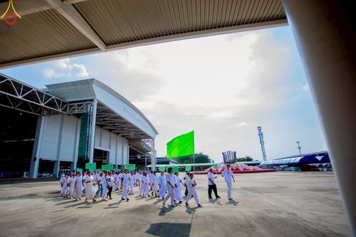 ภาพ No.219538:วันอังคารที่ 22 เมษายน พ.ศ. 2568 พิธีถวายมหาสังฆทานคณะสงฆ์ 40,000 กว่าวัดทั่วประเทศ เนื่องในวันคุ้มครองโลก ณ วัดพระธรรมกาย จ.ปทุมธานี