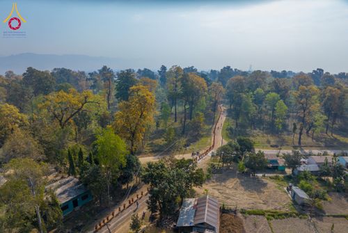 ภาพ No.132303:พิธีจุดโคมประทีปถวายเป็นพุทธบูชา ในโครงการบรรพชา 1,250 รูป ณ แดนประสูติ สวนลุมพินี ประเทศเนปาล วันที่ 17 มีนาคม พ.ศ. 2567