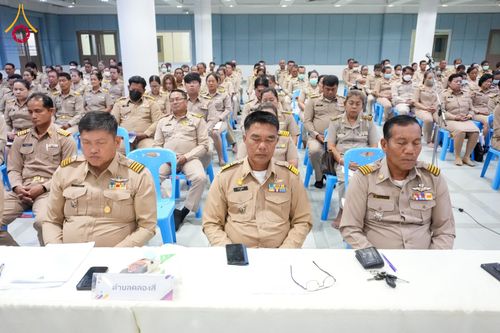 ภาพ No.122939:อำเภอคลองหลวง จัดประชุมกำนัน ผู้ใหญ่บ้าน แพทย์ประจำตำบล ผู้ช่วยผู้ใหญ่บ้าน สารวัตรกำนัน ฯลฯ ประจำเดือนกุมภาพันธ์ พ.ศ. 2567 ณ วัดพระธรรมกาย