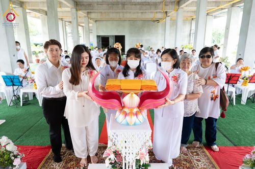 ภาพ No.157175:พิธีทอดผ้าป่าติดตั้งอิฐมวลเบาและฝ้าเพดาน ณ ศูนย์ปฏิบัติธรรมน้ำใสใจสว่าง บางกอกน้อย กรุงเทพมหานคร วันเสาร์ที่ 14 กันยายน พ.ศ. 2567