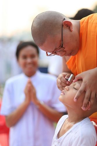 ภาพ No.8545:พิธีตัดปอยผมโครงการอบรมสามเณร "หน่อแก้วเปรียญธรรม"