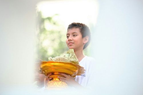 ภาพ No.8550:พิธีตัดปอยผมโครงการอบรมสามเณร "หน่อแก้วเปรียญธรรม"