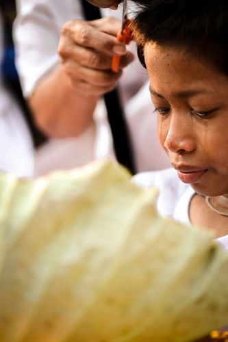 ภาพ No.8551:พิธีตัดปอยผมโครงการอบรมสามเณร "หน่อแก้วเปรียญธรรม"