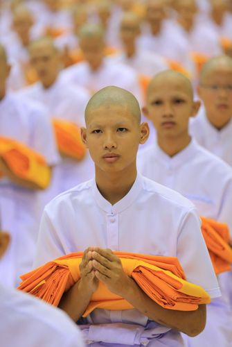 ภาพ No.8483:พิธีบรรพชาอุปสมบทหมู่ 3 โครงการ