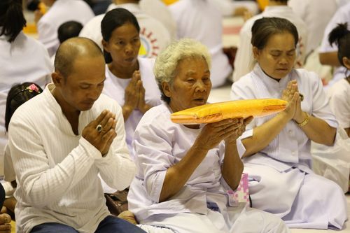 ภาพ No.8493:พิธีบรรพชาอุปสมบทหมู่ 3 โครงการ