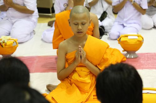 ภาพ No.8497:พิธีบรรพชาอุปสมบทหมู่ 3 โครงการ