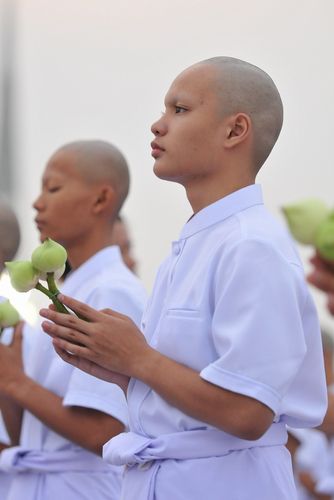 ภาพ No.8498:พิธีบรรพชาอุปสมบทหมู่ 3 โครงการ