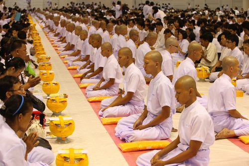 ภาพ No.8507:พิธีบรรพชาอุปสมบทหมู่ 3 โครงการ