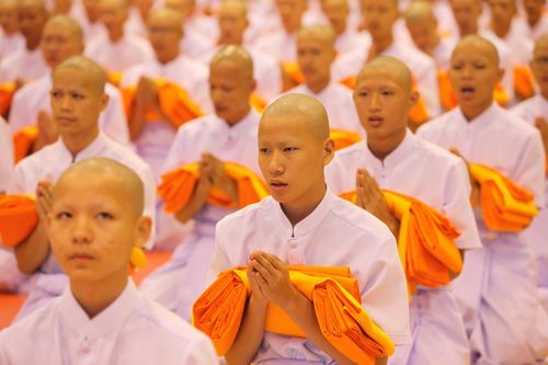 ภาพ No.8506:พิธีบรรพชาอุปสมบทหมู่ 3 โครงการ