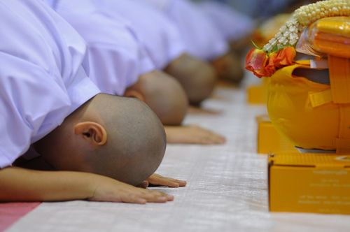 ภาพ No.8505:พิธีบรรพชาอุปสมบทหมู่ 3 โครงการ