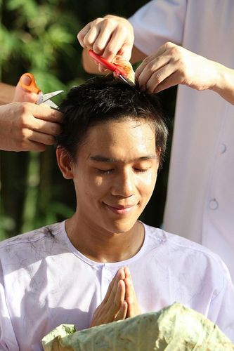 ภาพ No.8740:ประมวลภาพพิธีตัดปอยผมธรรมทายาท ระดับอุดมศึกษา รุ่นที่ 41 (โครงการ 2)